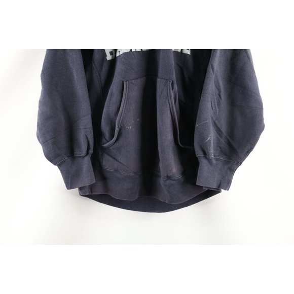 Vintage 80s Sand Knit S Thrashed Seton Hall University Basketball Hoodie USA - Picture 3 of 12